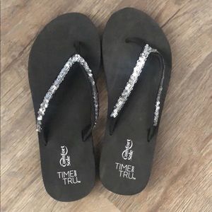 Black Flip Flops